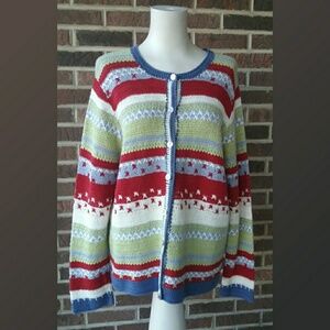 Breckenridge Vintage Stripe Cardigan Sweater